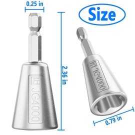 FNMYCO 2 Pcs Wire Twister Tool for Drill,High Strength Metal Wire Twister after Wire Stripping,1/4 Inch Wire Nut Twister for Electrical Power Drill,Electrician Tools