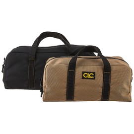 Custom Leathercraft1107 2 Pack Medium and Large Utility Tote Bag Combo,Black/Beige