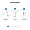 ledscom.de Waika Reading Light with Gooseneck and Switch Matte White