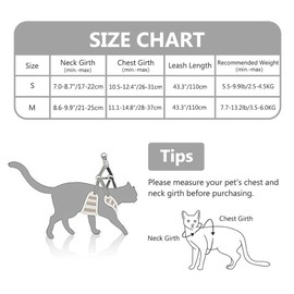 ZaKaBox Cat Harness Escape Proof Small Cat and Dog Harness Mesh Harness - Adjustable Soft Vest Harnesses for Small Medium Cats (S)