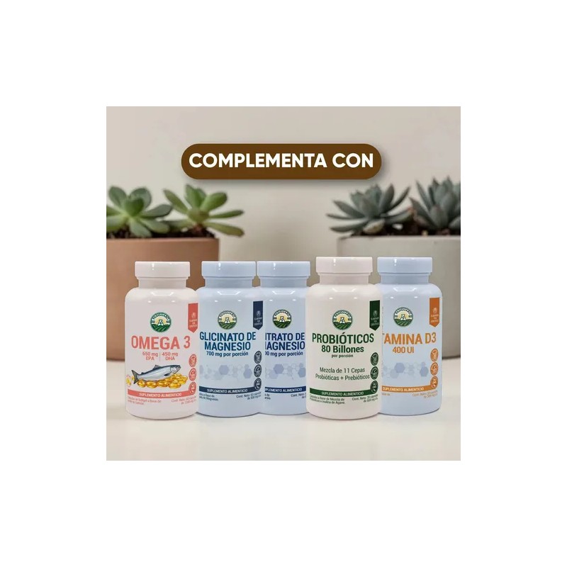 Hongo Melena De León 60 Cápsulas Lions Mane Mushroom Supplement,