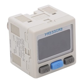 Manómetro Digital Medidor de Válvula Antichoque Preciso 0 a -101 KPa 12-24 V CC para Monitorear el Valor Establecido de Copia de Carcasa de ABS Estable de Gas de Aire con 4 Metros