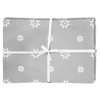 Ragged Rose Christmas Place mats, Cotton, Silver Grey, 36 x
