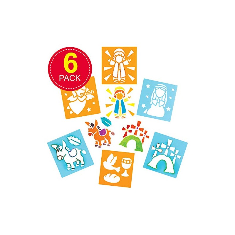 Baker Ross Holy Week Stencils - Pack of 6, Christian