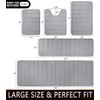 OLANLY Memory Foam Soft Bath Mats Non-Slip Absorbent Bathroom Rugs