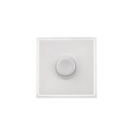 HUBER Surface-Mounted Door Bell Push 1-Way Polystyrene Door Bell Push Plastic Door Bell Switch Square