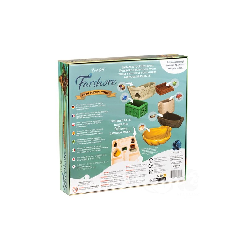 Everdell Farshore Deluxe Resource Vessels – Premium 3D Component Holders,