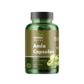 Generic Generic Pub Amla Capsules 500 mg | Indian Gooseberry | Best Antioxidant | Rich in Vitamin C | 90 Capsules Pack of 1