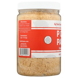 Pork Panko - 0 Carb Pork Rind Bread Crumbs - Keto and Paleo Friendly, Naturally Gluten-Free and Carb-Free - Case of (6) 12oz Pork Panko Jars