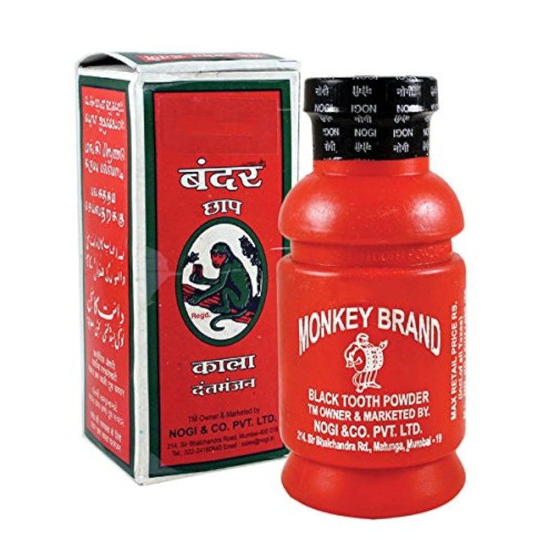 Pack of 2 - Monkey Brand Black Tooth Powder 100g