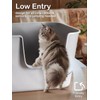 LivLab Mker Extra Large Cat Litter Box with High Sides
