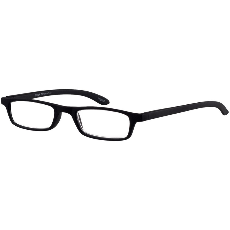 I NEED YOU Lesebrille Zipper / +1.00 Dioptrien / Schwarz