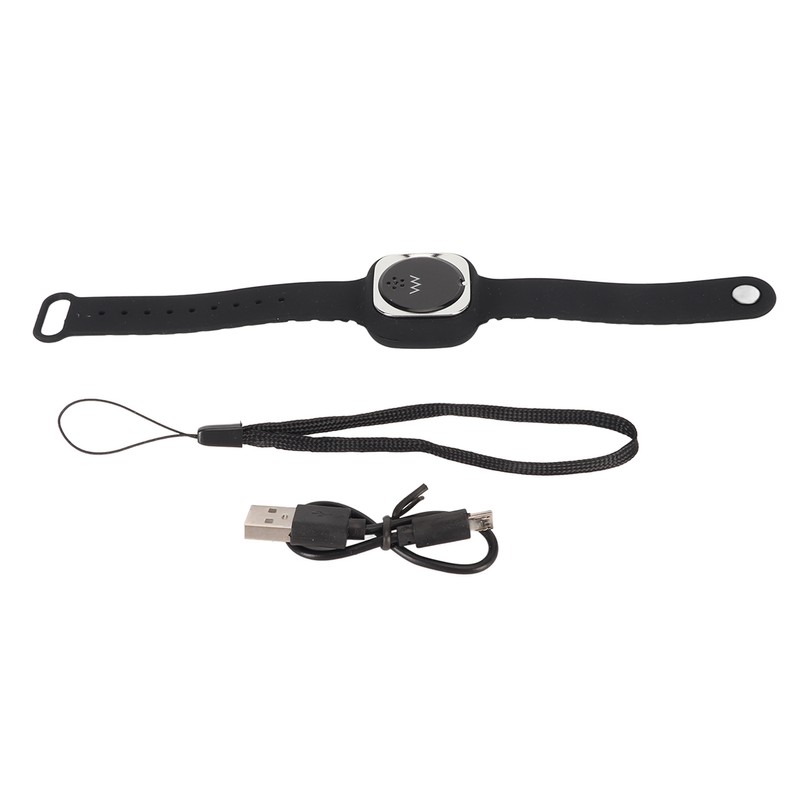 Ultrasonic Repellent Bracelet Watch with Clock Function Rechargeable Waterproof Repellent