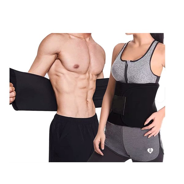 MONDAYNOON Sweat Waist Trimmer, Sweat Belt Tummy Wrap Waist Trainer