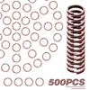 500pcs 6mm Small Split Rings Double Loop Round Split Jump