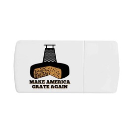'America Cheese Grater' Pill Box with Tablet Splitter (PI00034211)