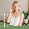 Egaageoi 500 Count Bamboo Cotton Swabs - Eco-Friendly Cotton Buds