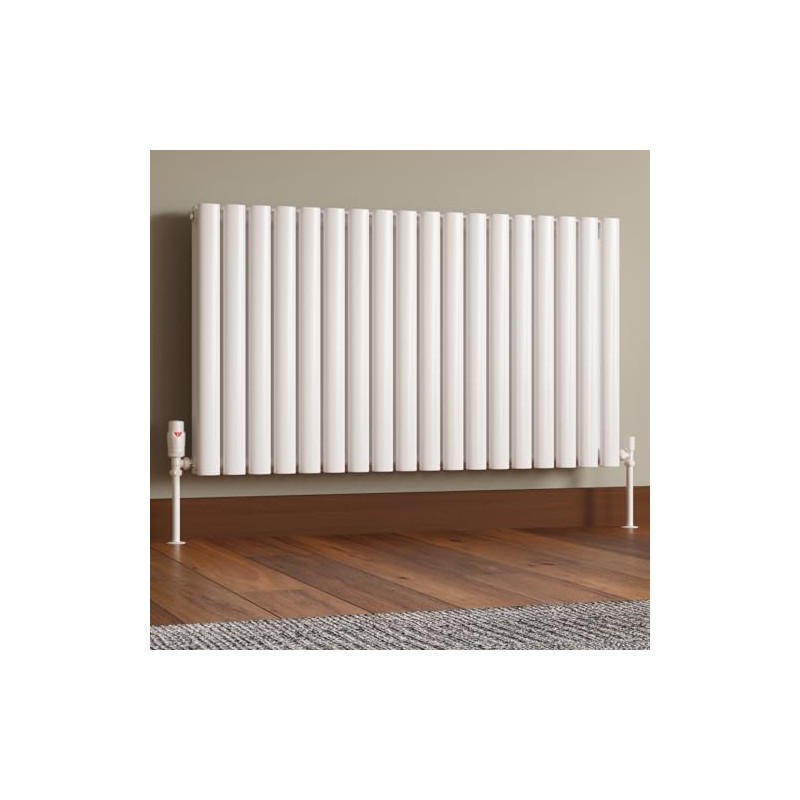 UK Radiators Thermostatic Radiator Valve (TRV) 15mm Angled Lockshield Valve