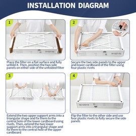 BETTFILTER 16x25x4 AC Furnace Air Filter Compatible with Honeywell FC100A1029, MERV 11 HAVC Filter Replacement, Actual Size:15.8"x24.8"x4.4", Pack of 2