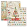 Stamperia International Stamperia-Mini Scrapbooking Pad-Christmas Patchwork, Green and Red, 8