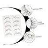 FOMIYES 2sets Natural Curly Fake Eyelashes Easy to Apply Eyelash