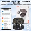 exsulity Language Translator Earbuds,Support 144 Languages Translation Fast Reaction in