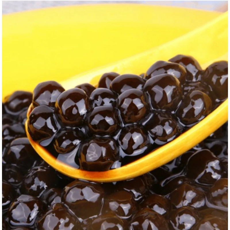 WuFuYuan 2-Pack Black Tapioca Pearl Boba Bubble Tea WuFuYuan Ready