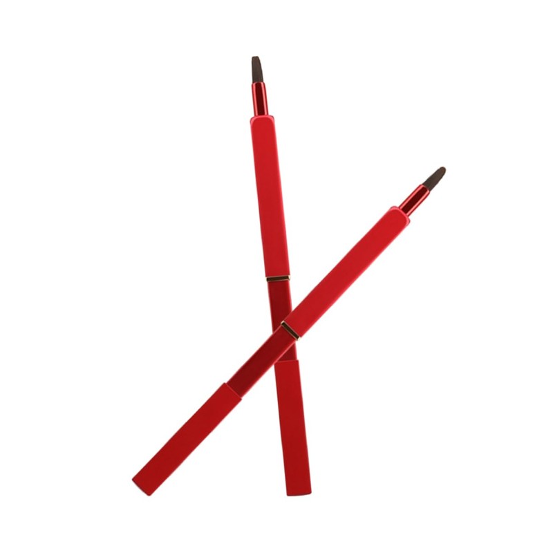 FOMIYES 3pcs Makeup Tool Kit Retractable Lip Brush Applicator Portable