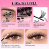 Lash Clusters Kit 240Pcs 30D 40D Individual Lash Extensions, DIY