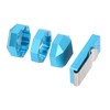 Aluminum Cue Chalk Holder Clip Octagon Universal 3 Layers Billiard