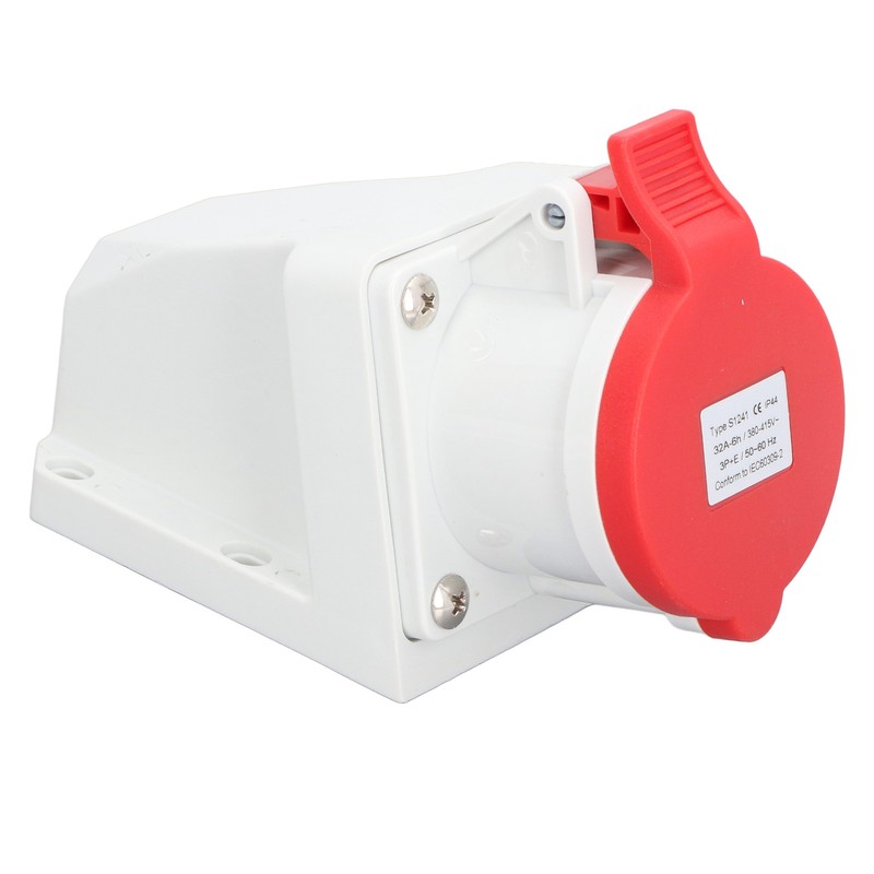 Industrial Connector Electrical 4 Pin 32A 3P+E IP44 Waterproof Dustproof
