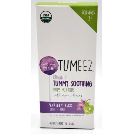 Momeez Choice Lolleez Tumeez Organic Tummy Soothing Pops Grape & Apple for Kids for Upset Stomachs