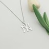 Asqunpin NY Necklace I Love New York Pendant Stainless Steel