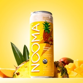 NOOMA - Performance Energy Drink - Pre Workout Drink - Nootropics, Adaptogens + Electrolytes - 120mg Clean Caffeine, 15 Calories & 2g Sugar - Pineapple Mango -12 Pack -12oz ea.