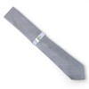 Alfani Mens Foxboro Plaid Solid Texture Silver Gray Neck Tie-