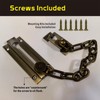 Security Door Lock Chain Heavy-Duty, Long Chain & Solid Brass