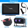 Yuanting RV Backup Camera Side Rear View System 7" DVR