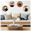 MDFUGEG Boho Black Cat Wall Decor,Black Cat Room Decor Aesthetic,4