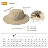 TOP-EX XL/XXL UPF 50 Wide Brim Sun Hat with Sunglasses