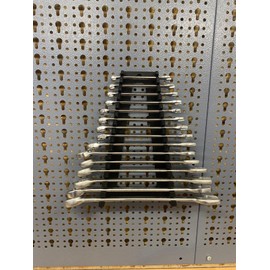 Generisch Combination Spanner and Ring Spanner Holder for Küpper Perforated Wall - 15 Pads - Black - Plastic - Tool Holder