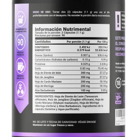 B-Life Cardo Mariano 180 Cáps | Con Diente de León | Detox Hepático Natural | Apoya la Función del Hígado y la Digestión | Suplemento Antioxidante