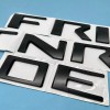 Unbranded Matte Black Raised Rear Tailgate Insert Letters for 2022-2024