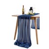B-COOL Blue Table Runners Chiffon Table Runner 27x120 inch Wedding