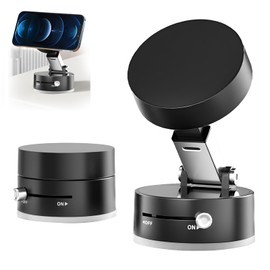 ZHAO GE Magnetische Vakuum-Telefonhalter, Magnetische Handy Autohalterung, Verbesserte 360° Verstellbare Elektrische, Schwarz Handy-Autohalterung, Universal für Auto, Fitnessstudio, usw