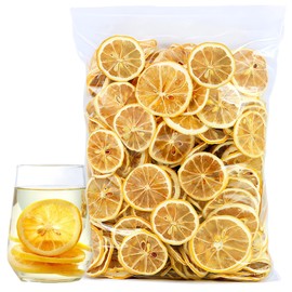 JTEDZI Dehydrated Dried Lemon For Cocktails, Dried Lemon Slices 3.52 Oz/100g, No Sugar Added Dried Fruit Slices (50 to 80 slices)