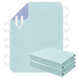 Bed Pads for Incontinence Washable Positioning Bed Pad with Handles, Reusable Underpads Absorbent with 4-Layer Waterproof Underpads for Incontinence, Elderly Bedridden (36×52 Inch - 2 Pack)