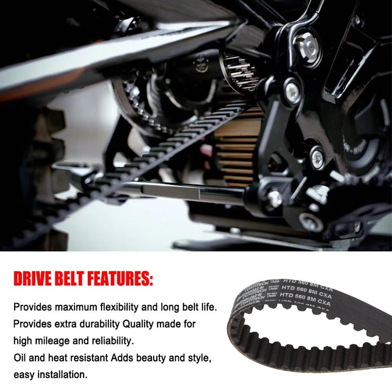 Drive Belt for Surron Light Bee 1 Pcs Replacement 560-8M