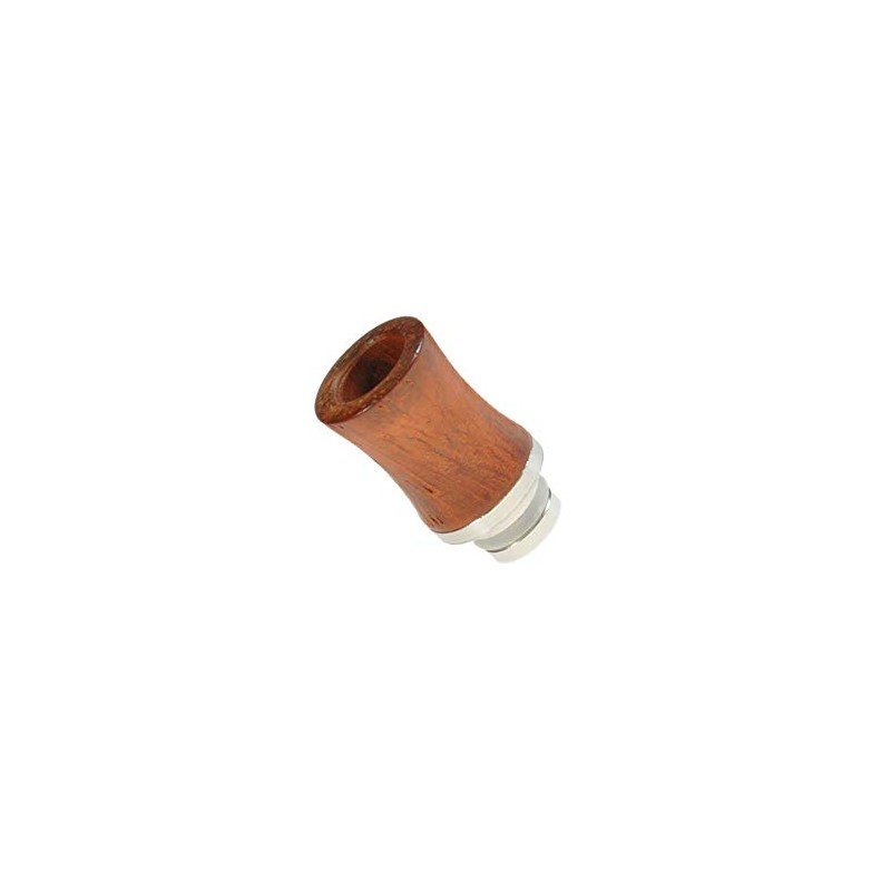 Armerah Woody Curve 510 Drip Tip eCig Mouthpiece Short/Big Wood/Steel