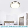 MingBright 12-Inch LED Flush Mount Ceiling Light Fixture, Dimmable Ceiling