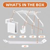 12 Inch Wire Shelf Brackets Set, Includes 3 Wire Shelf